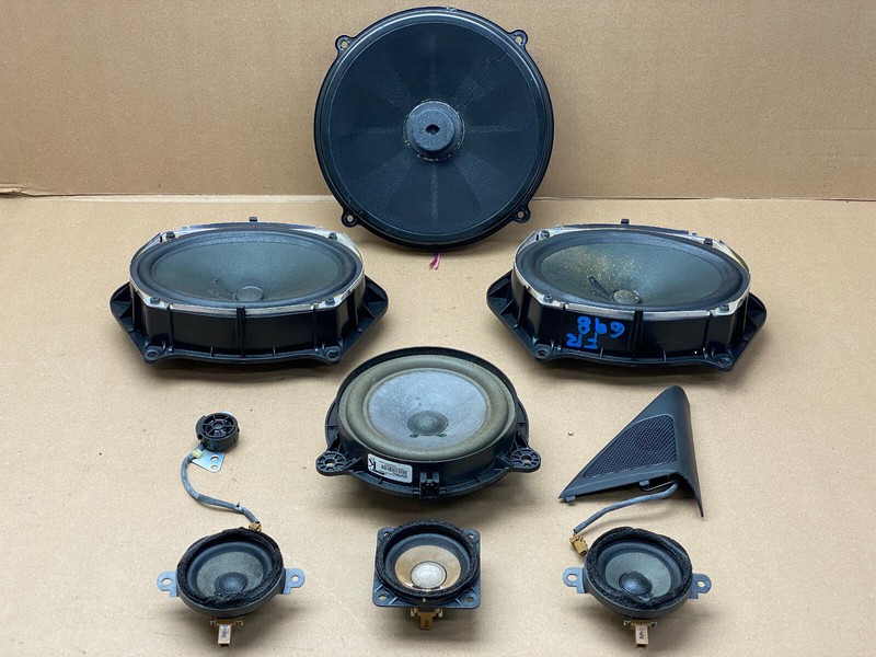 2011-2013 INFINITI M37 AUDIO SOUND SUBWOOFER TWEETER SPEAKER SET OEM LOT698