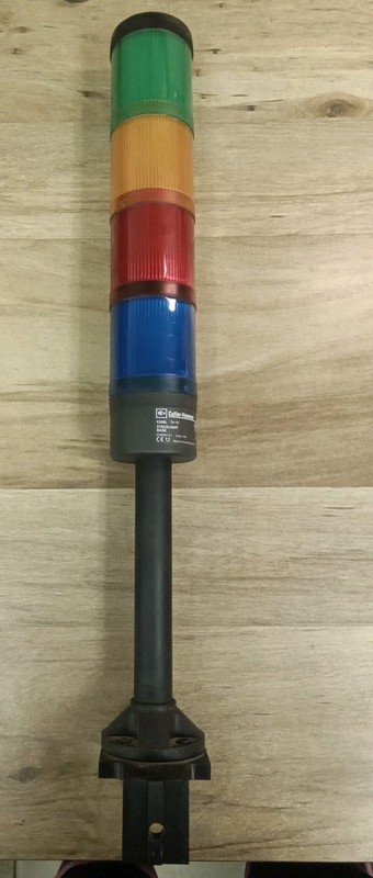 Cutler-Hammer E26BL Ser. A2 Stacklight With Green, Orange, Red, Blue Lens