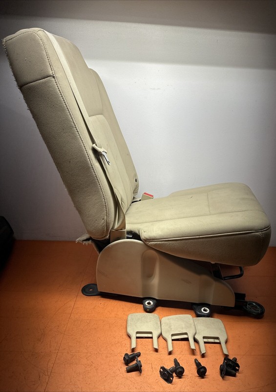 2007 - 17 FORD EXPEDITION LINCOLN NAVIGATOR SECOND ROW MIDDLE JUMP SEAT BEIGE OE