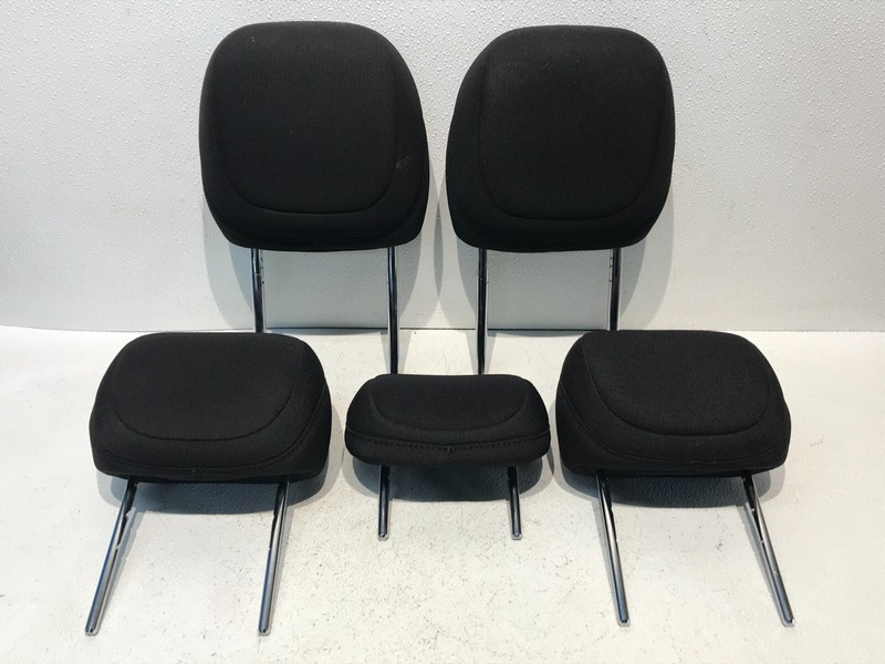 13-16 Dodge Dart Front Rear Left Right Headrest Cushion Black Cloth Set of 5