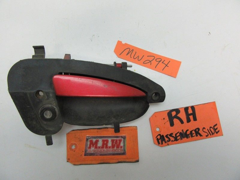 99-02 COUGAR RIGHT PASSENGER OUTER EXTERIOR DOOR HANDLE RH RF R CAR RED