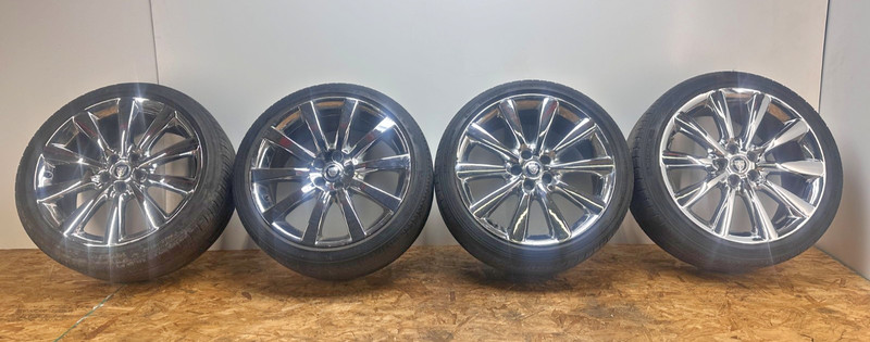 10-14 Jaguar XK XF XKR XFR 19'' 10 Spoke Front Side Chrome Wheel Rim 19x8.5J OEM