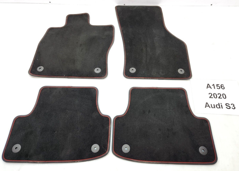✅ 2015-2020 OEM Audi S3 Front Rear Carpet Floor Mat Black SET Of 4