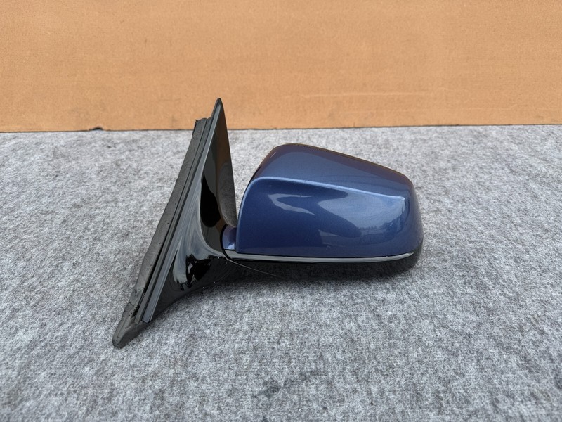 BMW F01 F02 F04 ALPINA B7 09-12 OEM LEFT DRIVER DOOR MIRROR WITH CAMERA (BLUE)