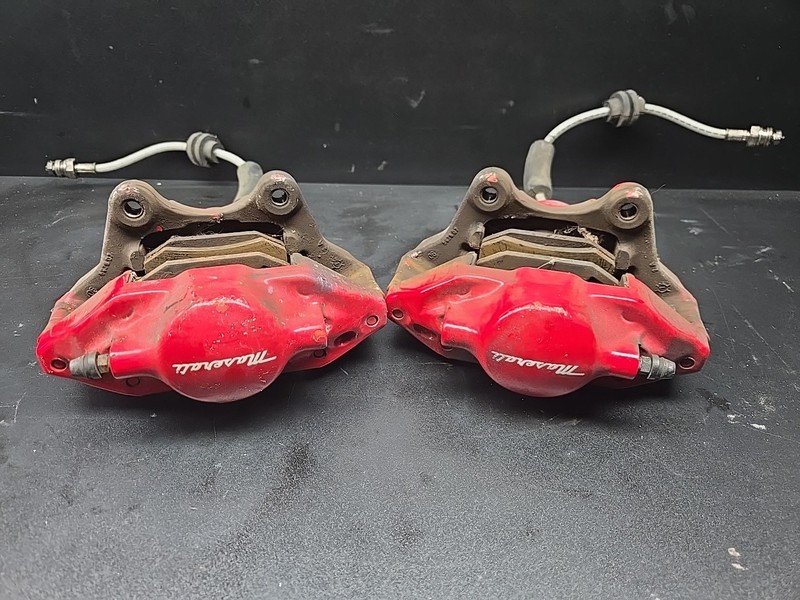04-08 Maserati Quattroporte M139 Rear Left & Right Brake Caliper Brembo Set OEM