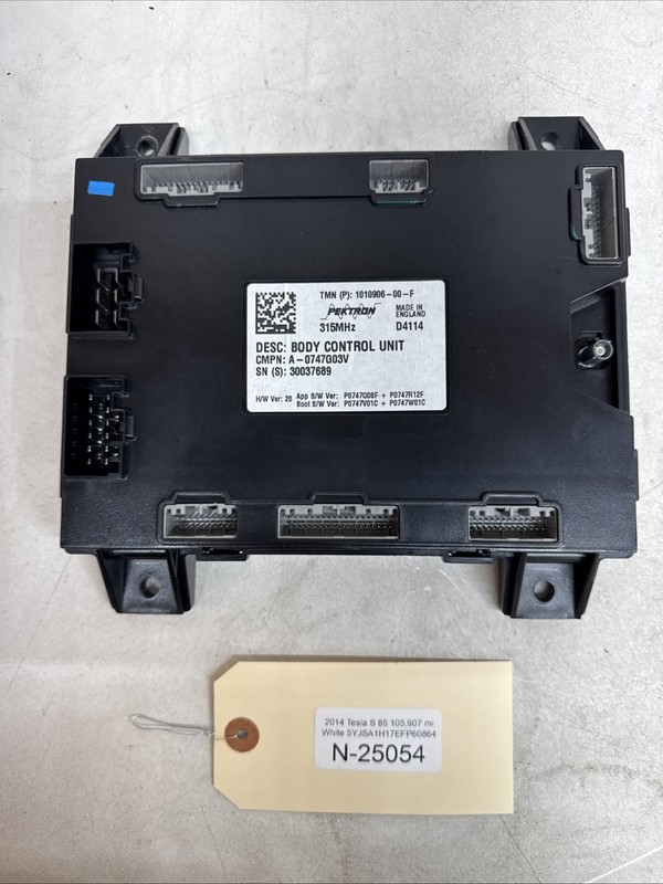 ⚡️12-20 Tesla Model S Body Control Module BCM 1010906-00-F 25054 B12