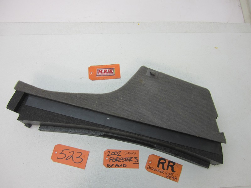 TRUNK MAT TOOL BIN CARPET PASSENGER SIDE REAR CARGO for 99-02 SUBARU FORESTER