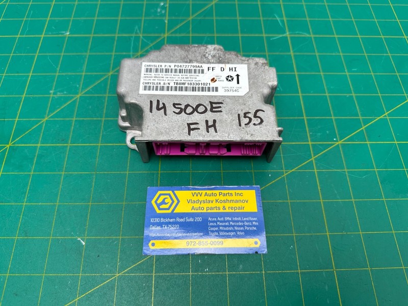 14-15 FIAT 500e RESTRAINT DIAGNOSTIC CONTROL MODULE SRS UNIT OEM