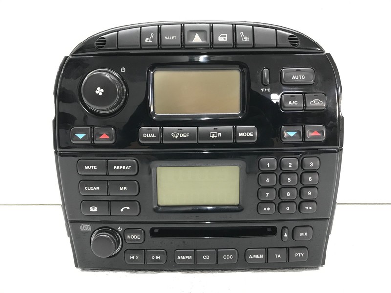 04 - 09 Jaguar XJ8 XJR X350 AC Heat Climate Controls Temp Radio CD Player OEM