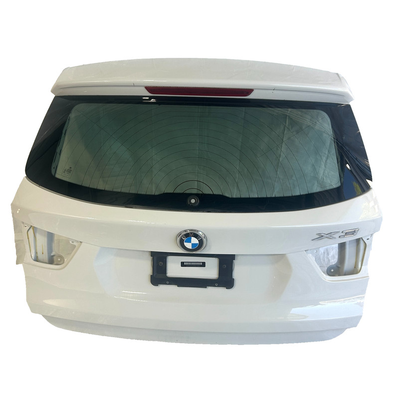 π 11-17 BMW X3 F25 REAR TRUNK LID TAILGATE LIFTGATE ASSEMBLY WHITE 7275066 OEM