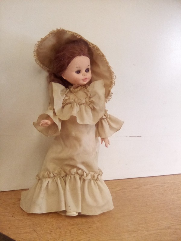 17" Vintage Furga Doll Victorian Era