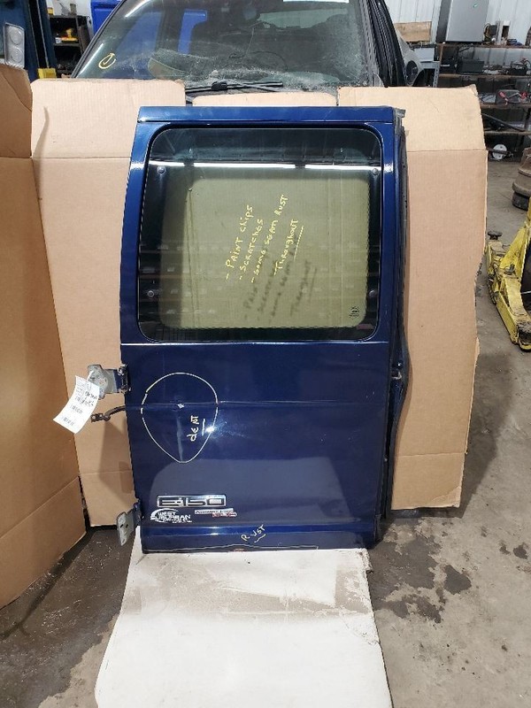 Driver Left Rear Back Door With Window Fits 09-14 FORD E150 VAN 308151