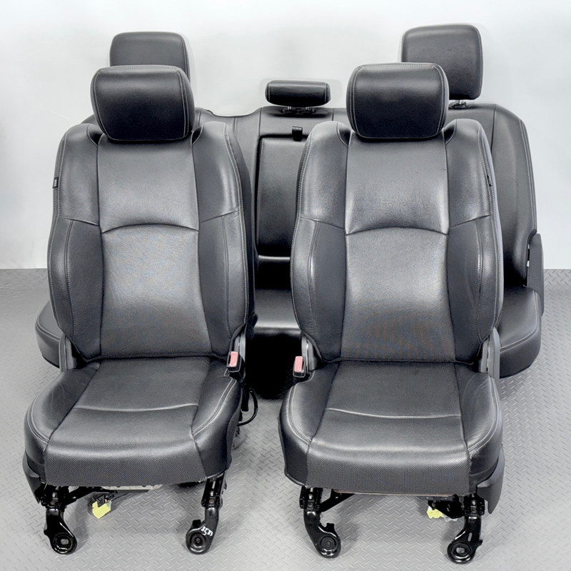 ✅ 13-24 RAM 1500-3500 Laramie Sport Crew Cab OEM 4 LEATHER SEAT SET Black HEATED
