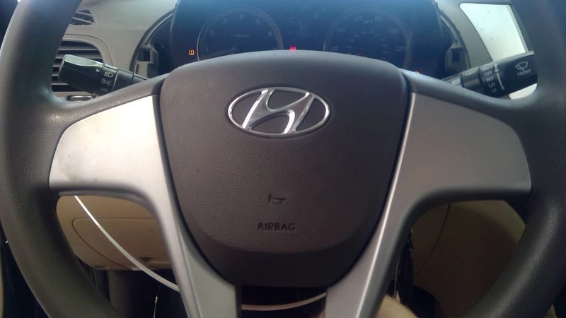 2012-2017 Hyundai Accent Driver Steering Wheel Air Bag US Market Brown