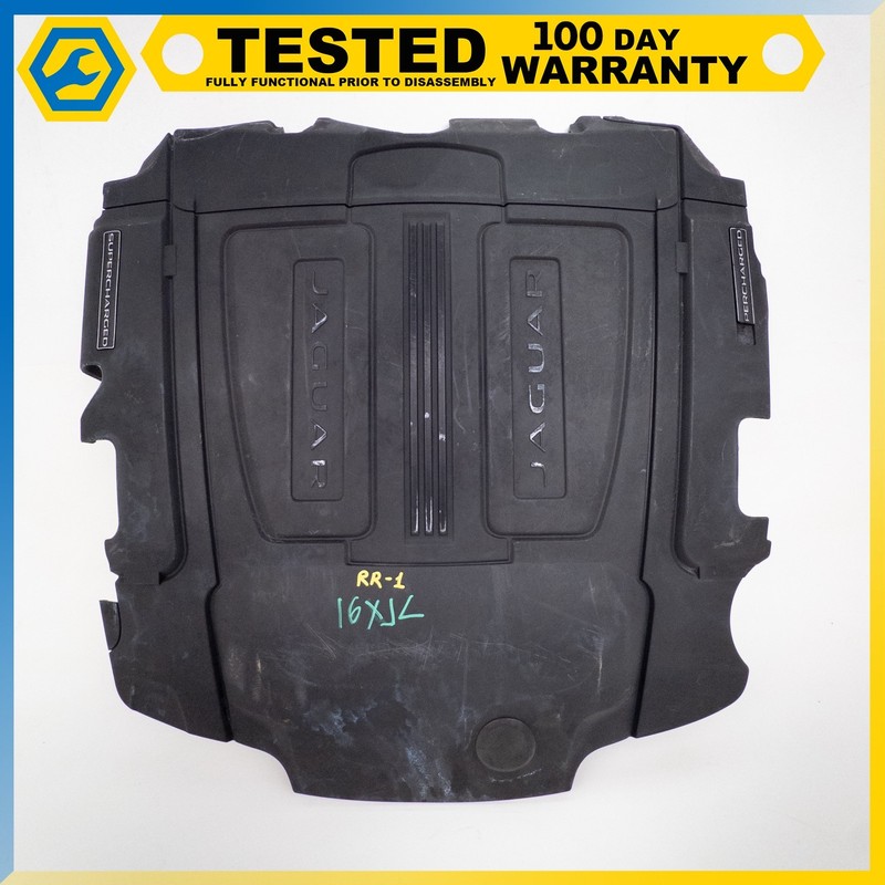 10-19 JAGUAR XJ 5.0L V8 ENGINE MOTOR PLATE COVER OEM