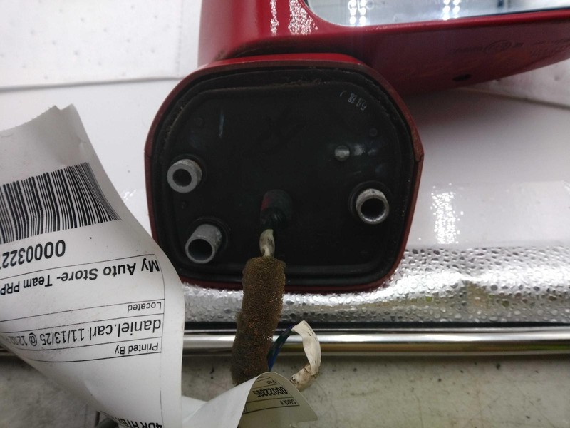 2007 Nissan Versa Right Door Mirror Red OEM 11046 Used 93K Miles