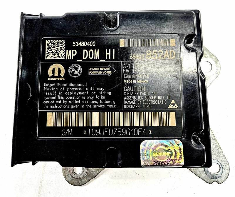 2019-2021 Jeep Compass Diagnostic Computer Control Module OEM 68402852AD