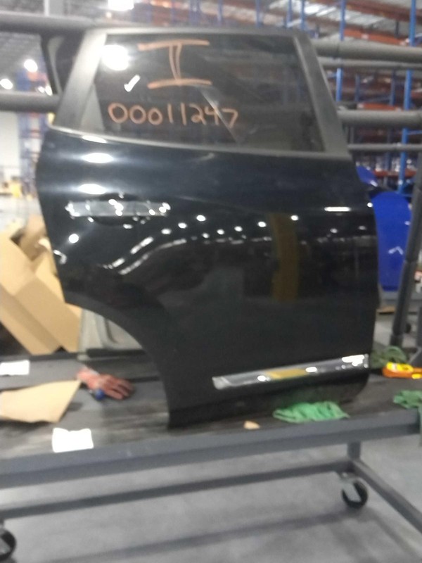 2013 Nissan Rogue Right Rear Door Black PW PL 121K Miles OEM Used Part