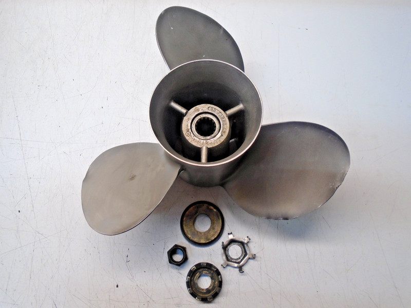 K1 14" X 19P Quicksilver Stainless Propeller Prop 48-73980-19