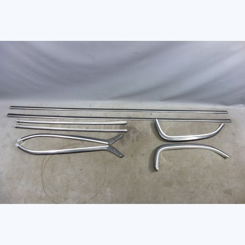 1978-1984 BMW E23 733i 7-Series Exterior Chrome Window Moulding Trim Set OEM