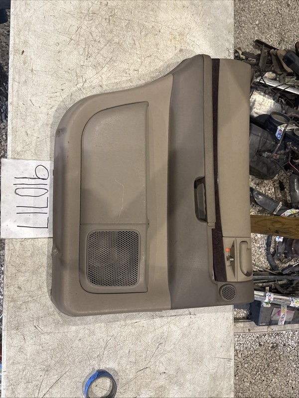 2001-04 Dodge Durango Rear Left Side Door Panel OEM Tan W/ Woodgrain