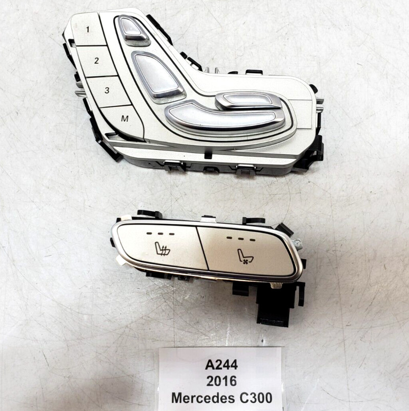 ✅ 15-21 OEM Mercedes W205 C300 Front Left Driver Seat Adjustment Switch SET