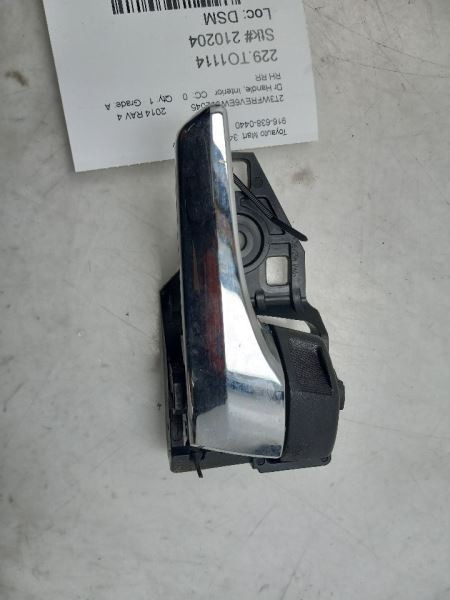 2014 TOYOTA RAV4 XLE PASSENGER SIDE REAR INTERIOR DOOR HANDLE