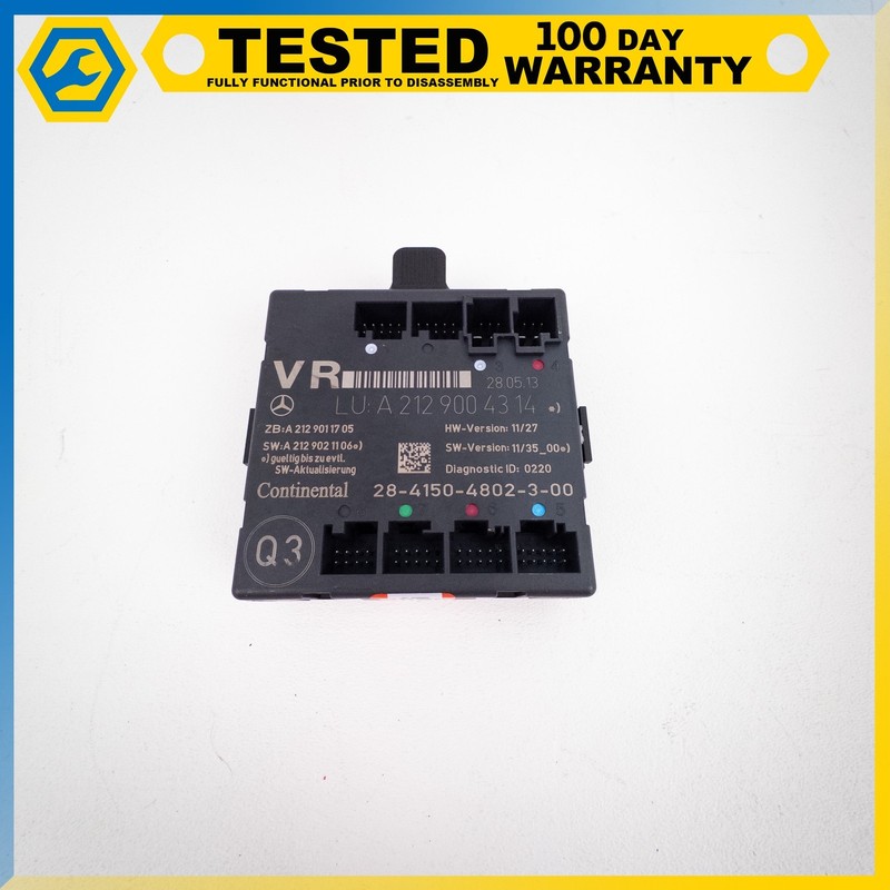 12-18 MERCEDES-BENZ CLS550 E550 FRONT RIGHT SIDE DOOR CONTROL MODULE OEM