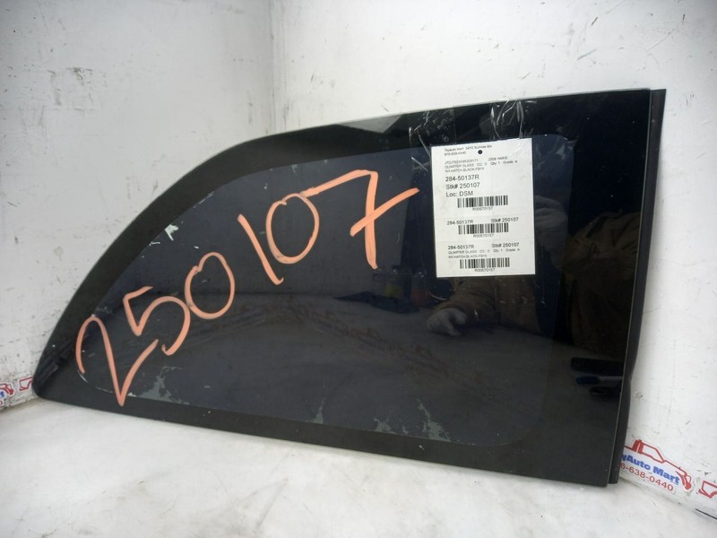 06-11 TOYOTA YARIS PASSENGER RIGHT QUARTER GLASS