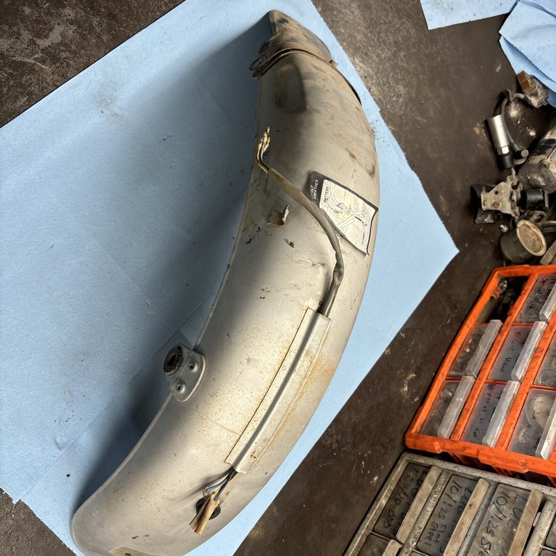 1974 Yamaha Enduro 125 / 75 DT125A / B / 76 DT125C Rear Fender And Mud Flap Good