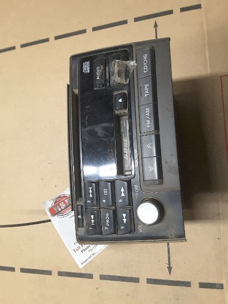 00 NISSAN MAXIMA AUDIO EQUIPMENT RECEIVER AM-FM-STEREO-CASS-CD W/BOSE THRU 2/00