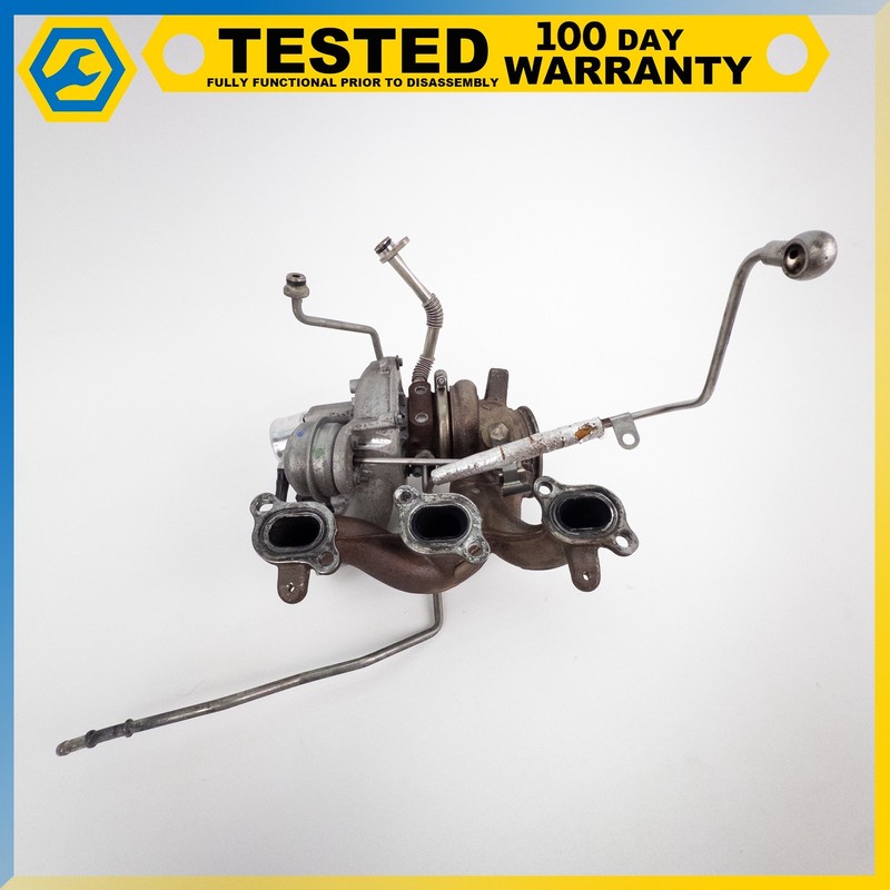 14-19 MASERATI QUATTROPORTE GHIBLI 3.0L LEFT TURBOCHARGER EXHAUST MANIFOLD OEM