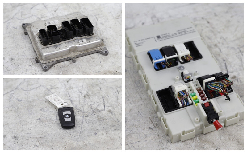 BMW F22 F30 F32 F33 F36 2 3 4'ies 2.8i N26 ENGINE ECU DME FEM IGNITION KEY SET