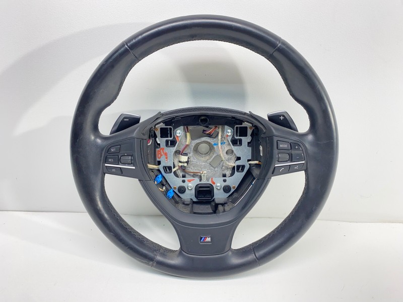 BMW F01 F02 F06 F10 F13 M Sport Leather Steering Wheel with Paddle Shifters OEM✅