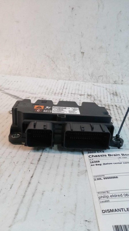 Used Air Bag Module fits: 2022 Cadillac Ct4 Air Bag below center console Grade A