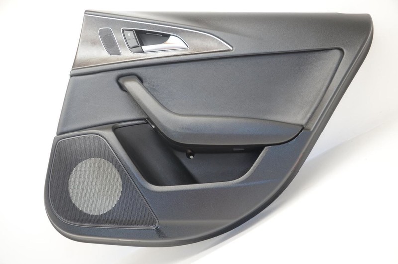 12-18 Audi A6 Black Passenger Right Rear Interior Door Trim Panel 4G0867222