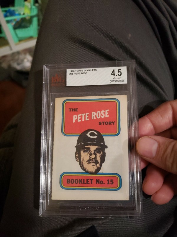 Pete Rose 1970 Topps Booklets #15 BVG 4.5