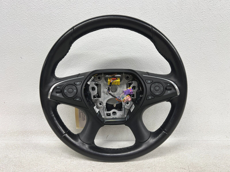⭐2018-2021 BUICK ENCLAVE STEERING BLACK LEATHER WHEEL W/ SWITCHES OEM LOT2578