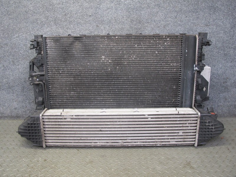 12-17 RANGE ROVER EVOQUE L538 2.0L TIVCT RADIATOR A/C CONDENSER INTERCOOLER ASSY