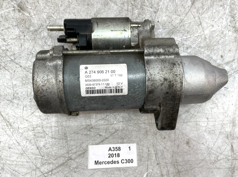 ✅ 15-18 OEM Mercedes C300 A205 W205 2.0L Engine Starter Motor