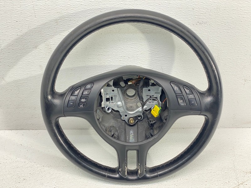 99-06 BMW E46 3 Series Multifunctional Sport Steering Wheel Leather Black OEM✅