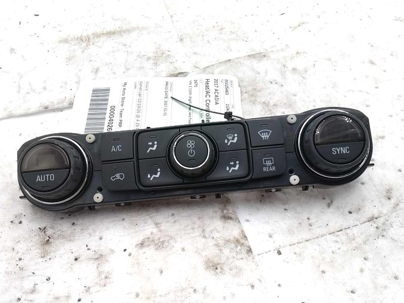 2017 GMC Acadia A/C Selector Switch OEM Black 84039085 6 Month Warranty