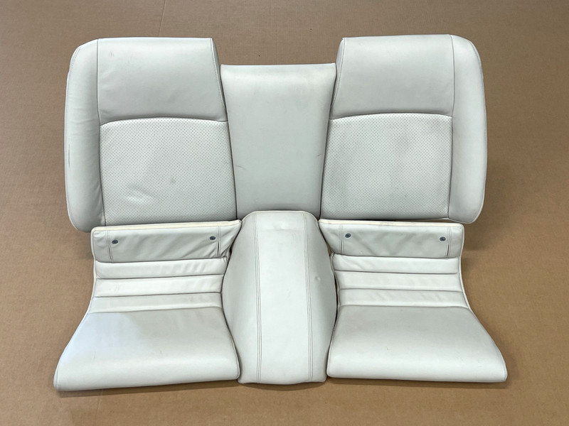 ⭐07-15 JAGUAR XK XKR REAR UPPER & LOWER COMPLETE SEAT CUSHION BEIGE OEM LOT2662