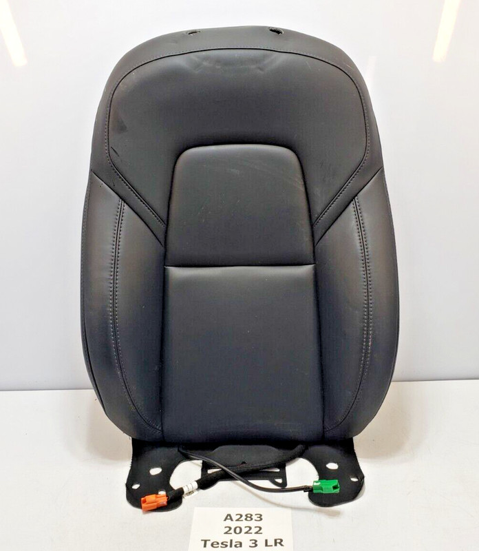 ✅ 17-23 OEM Tesla 3 Front Right Passenger Upper Seat Cushion Leather Black NOTE*