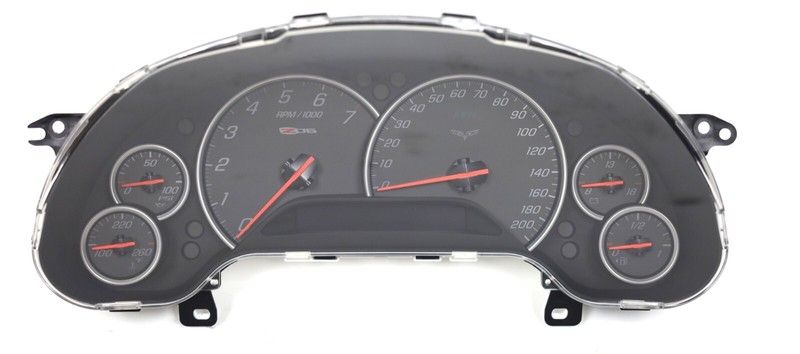 2008 Chevrolet Corvette C6 Z06 200mph Instrument Gauge Cluster 34K OEM 15832638