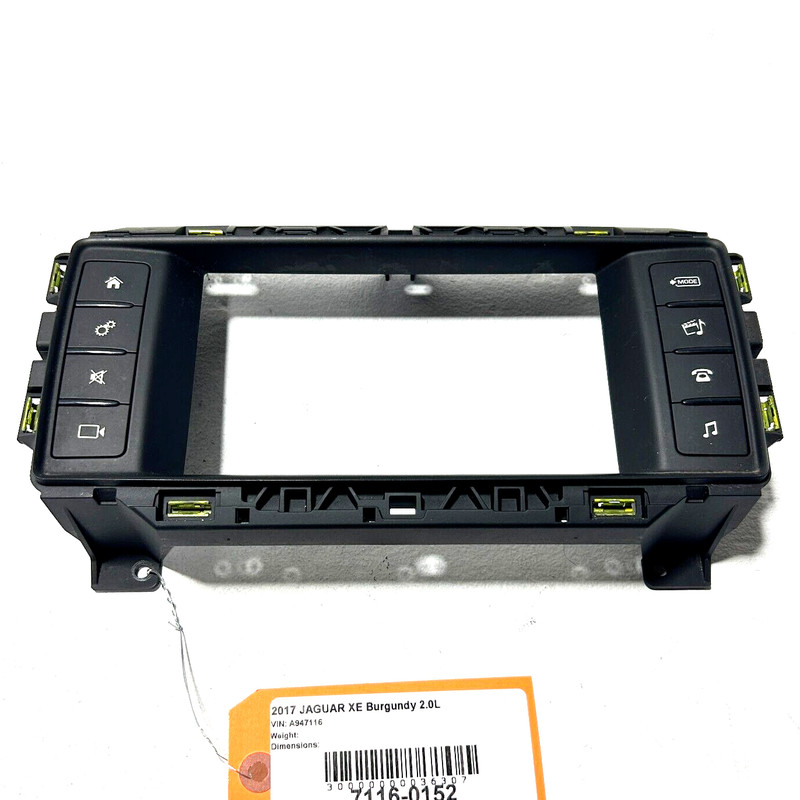 2017-2019 JAGUAR XE RADIO CONTROL PANEL TRIM GX73-19F211-EB OEM