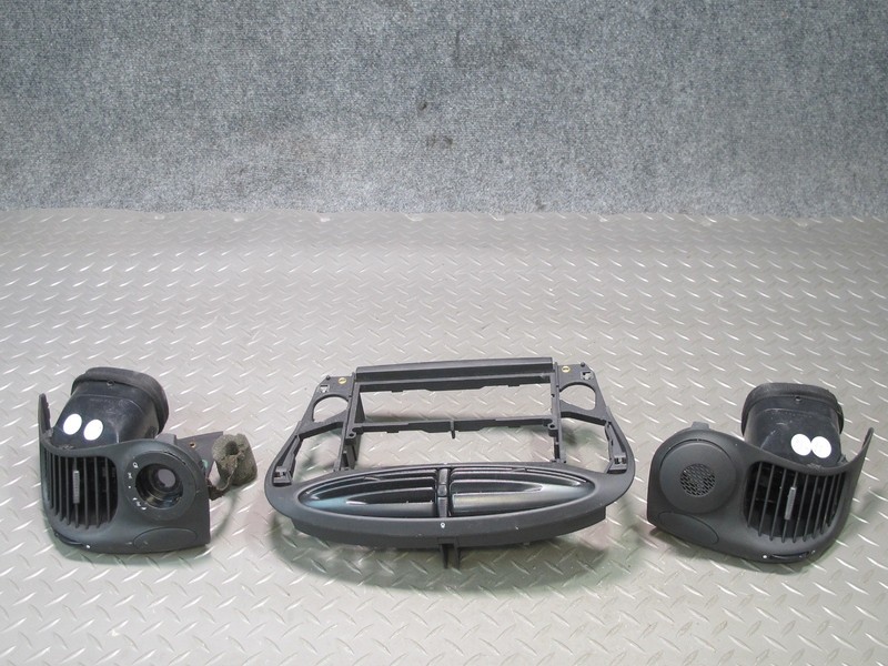 97-04 PORSCHE BOXSTER 986 DASH FRONT LEFT CENTER RIGHT A/C AIR VENT GRILLE SET