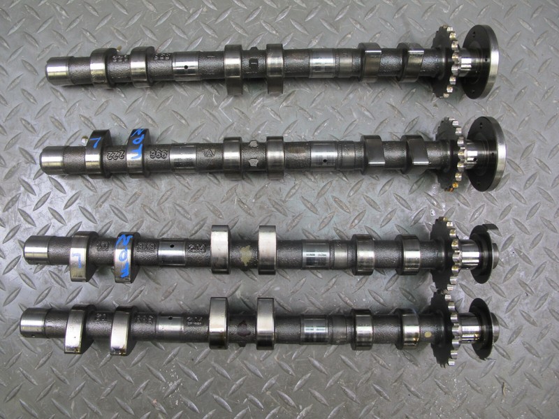1999-2001 PORSCHE 911 996 3.4L M96.04 ENGINE INTAKE & EXHAUST CAMSHAFT SET OF 4