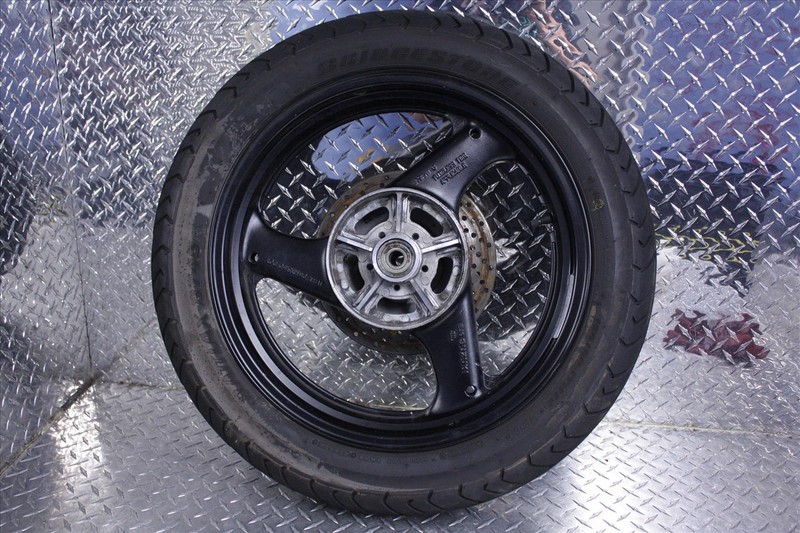 2007 SUZUKI GS 500 REAR WHEEL RIM TIRE WITH BRAKE ROTOR DISC OEM GS500 07