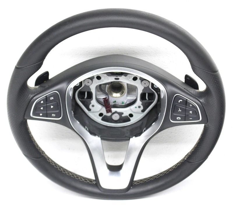 OEM Steering Wheel For Mercedes-Benz CLA250 Black Leather 001-460-95-03-9E38
